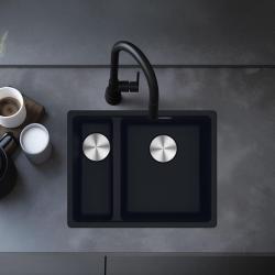 Franke Maris MRG 260-34-15 Fragranite Matt črno pomivalno korito Levi ravni vgradnji