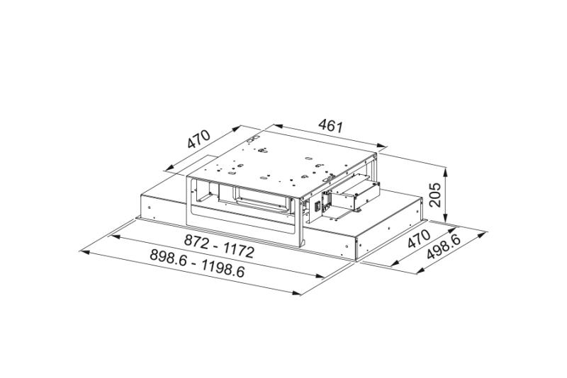 Franke Maris stropna enota iz nerjavečega jekla kuhinjska napa 90 cm 350.0679.877