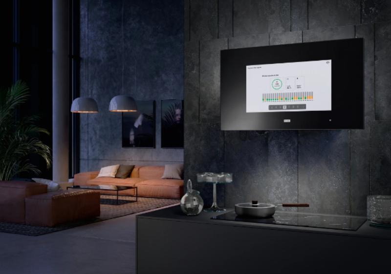 Franke AQ Sense stenska napa črne barve 80 cm 330.0657.269