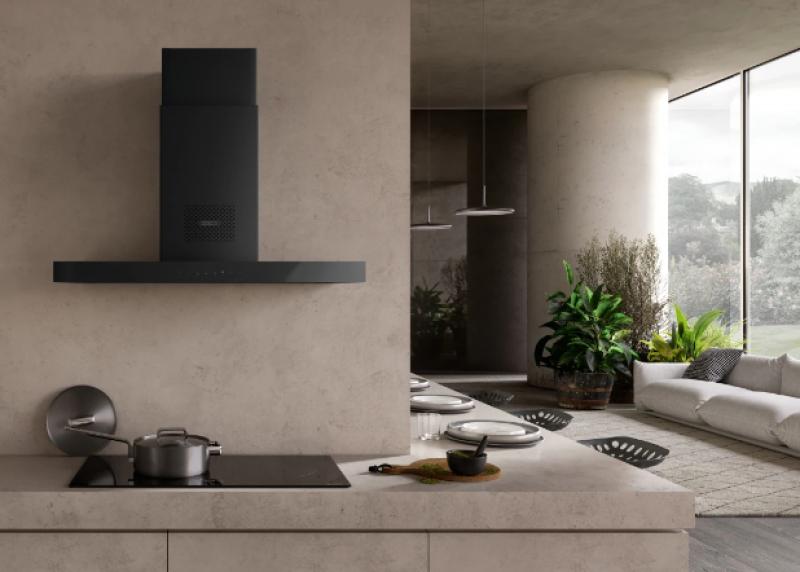 Franke Mythos Air Hub T stenski model mat črna kuhinjska napa 90cm 325.0679.323