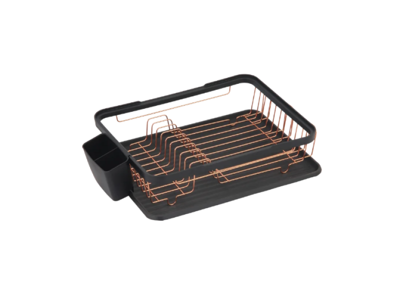 EPKA Dish črna/rožnato zlata stojalo za drogenje posode jeklo 43,3x10,5x32cm 1208958247