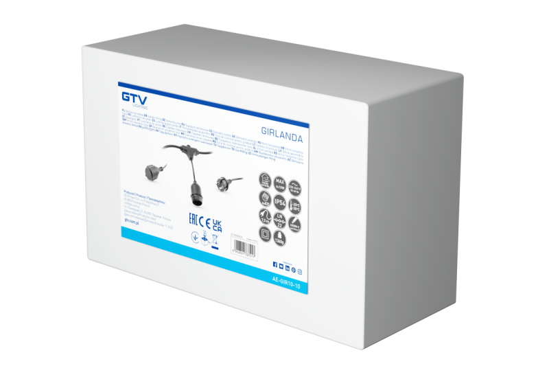 Decor Tuinskična veriga 10m AC220-240V 50-60Hz 10xE27 2x0 75mm 1208958646