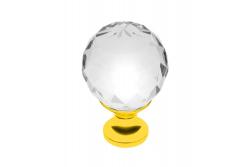 Zamak gumb Crystal Palace A 30mm zlato + KRISTAL 1208959266