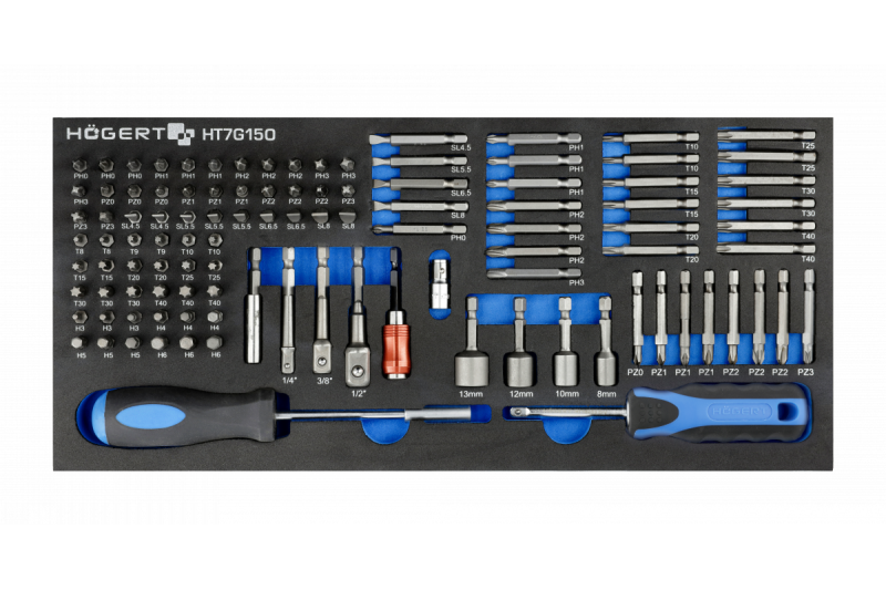 Hoegert orodarnica s 7 predali in stranska vrata z dodatki 544 kosov. 1208962010