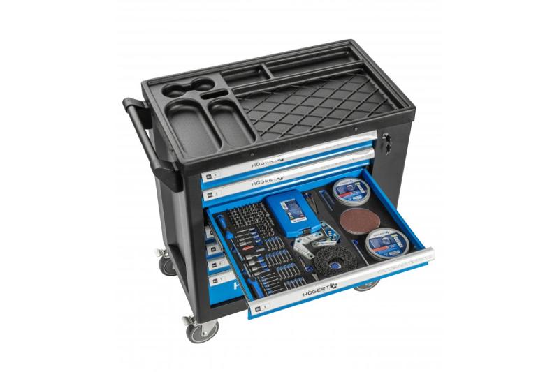 Hoegert orodarnica s 7 predali in stranska vrata z dodatki 544 kosov. 1208962010