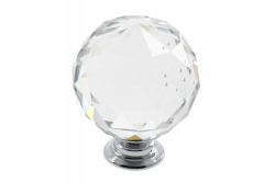 Gumb Crystal Palace J 40 mm (krom + CRYSTAL) Industrija 1208962334