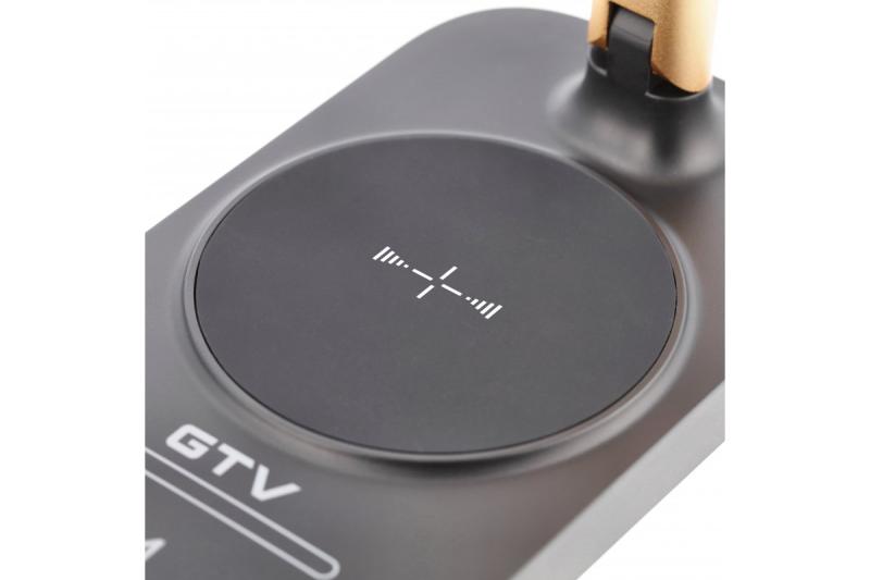 Decor Bureau lamp Bressi 8W 450lm AC220-240V 3-CCT Brezžično Polnjenje USB PF>0.5 RA>80 Črna/Zlata 1208962479