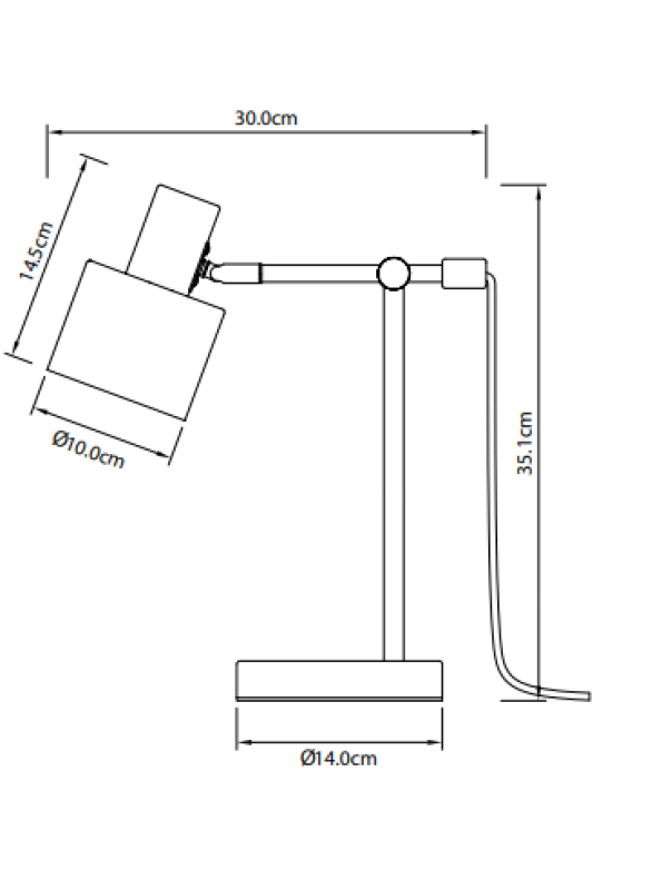 Decor Bureaulamp SELVIA II 6072 max. 250V 50/60Hz 1*E14 max. 25 W premer 10 cm IP20 zlata/črna 1208962516