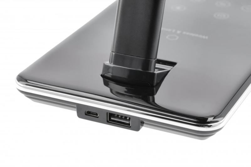 Decor Namizna Svetilka Tritton 6W 340lm AC220-240V 4-CCT Brezžično Polnjenje USB PF>0,5 RA>80 črna 1208962518