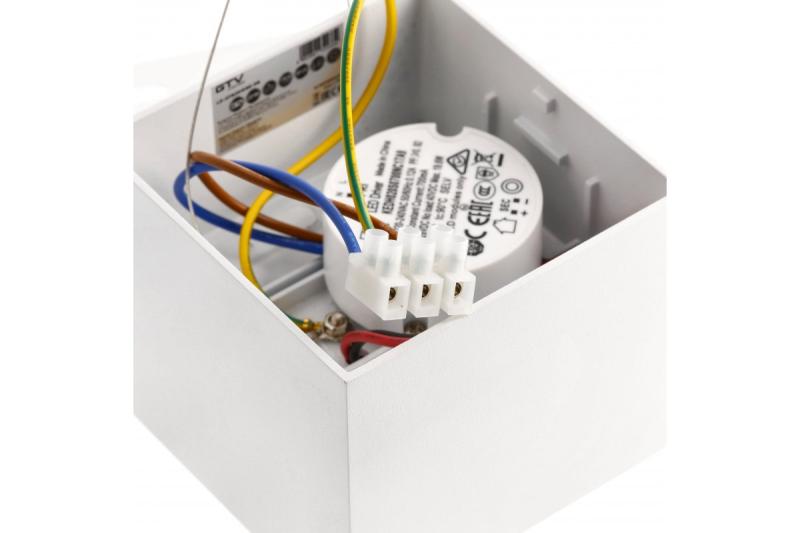 Dekor LED-svetilka ARTEMIDA 20W 1920lm AC220-240V 50/60 Hz PF>0,9 Ra≥80 IP20 IK08 4000K 38° kvadratna bela. 1208962641