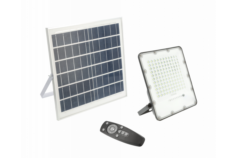 Solarne LED poplave BRAVOS, 150W, 1500lm, 6400K, IP65, 120°, solarni panel, daljinski upravljalnik, 3y 1208962682
