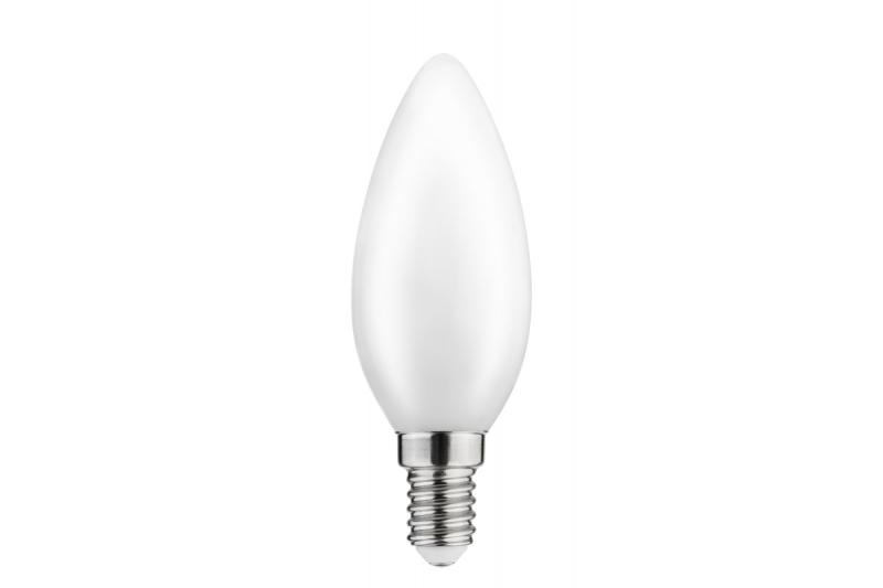 LED svetilka, POLPREGLEDNA ŽAROVKA, C35, 4000K, E14, 4W, 420lm, AC220-240V/50-60Hz, RA>80, 360° 1208962691