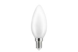 VIR LED, MLEČNI FILAMENT, A-G, C35, 3000K, E14, 4,0W, AC220-240V, 360°, 420lm, 44mA 1208962693