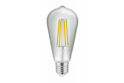 LED svetilka, FILAMENT, ST64, 3000K, E27, 6W, 600Im, AC220-240V/ 50-60Hz, RA>80, 360° 1208963175