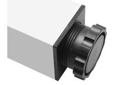 Kvadratna 60mm aluminijasta miza noga 71cm visoka + 3cm nastavljiva po višini 1208963491