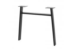 Okvir noge GTV INDUSTRIA, trapezoiden s prečko, H=710 mm, Š=820 mm, profil 80 x 20, jeklo, črna 1208963592