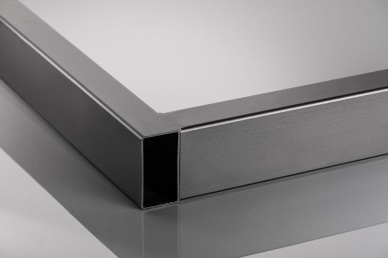 Noga GTV INDUSTRIA, trapezoidna, H=710 mm, Š=820 mm, profil 80 x 20, jeklo, črna 1208963600