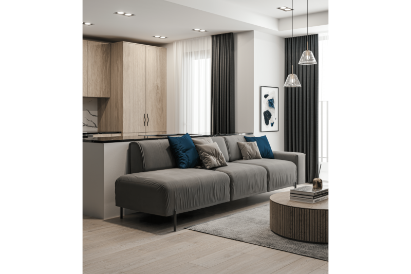 RONDA noga, višina 180 mm, brušeno zlato 1208963627