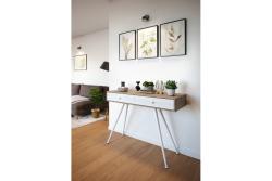 Nastavljiva noga, nagnjena, zložljiva, bela 1208963655, postavite 40 x 710 X-LINE