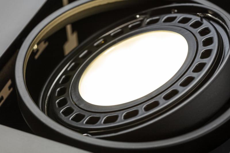 Decor PIREO stropna vgradna svetilka ENOSTAVNO črna/črna 1208963774