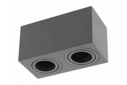 Dekor Stropna svetilka AVEIRO DUO aluminij 160x80x85mm IP20 max 20W*2 kvadratna črna. 1208963824