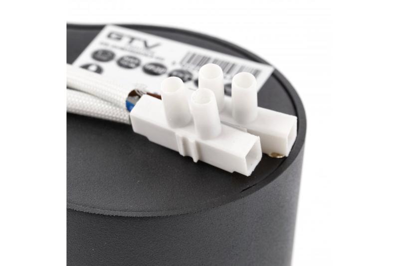 Svetilka za strop AVEIRO DUO aluminij 160x80x85mm IP20 maks. 20W*2 okrogla črna. 1208963826