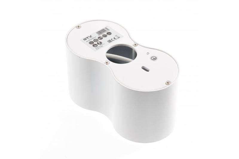 Dekorativna stropna svetilka AVEIRO DUO aluminij 160x80x85mm IP20 max 20W*2 okrogla bela. 1208963827