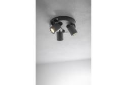 Decor plafondlamp armatuur BLINK AC220-240V 50/60 Hz GU10 max. 20W*3 IP 20 trojni črna 1208963844