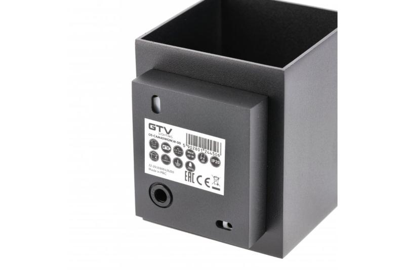 Dekorativna stenska svetilka CAMPIONE aluminij G9 IP20 max. 40W IP20 kvadratna črna. 1208963849