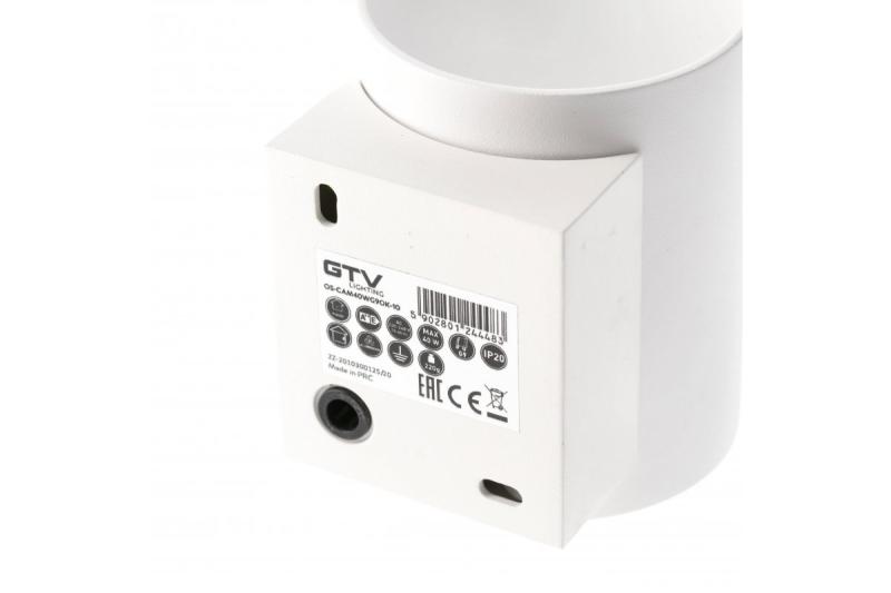 Dekorativna stenska svetilka CAMPIONE aluminij G9 IP20 max. 40W IP20 okrogla bela. 1208963852