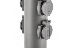 Dekorativni vrtni drog CORTA-P 36 IP54 AC220-240V 50-60Hz 4*Schucko vtičnica max. 3500W drog grafit. 1208963859