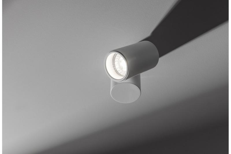 Decor Plafonska svetilka LUPO aluminij 11,6x5,6x11,5 IP20 1*GU10 max. 50W okrogla bela. 1208963927