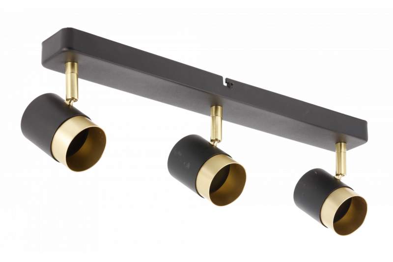 Deco Stropna svetilka ORIO aluminij 43,0x5,5x14,0 IP20 3*GU10 maks. 50W okrogla črna. 1208963967