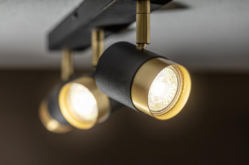 Deco Stropna svetilka ORIO aluminij 43,0x5,5x14,0 IP20 3*GU10 maks. 50W okrogla črna. 1208963967