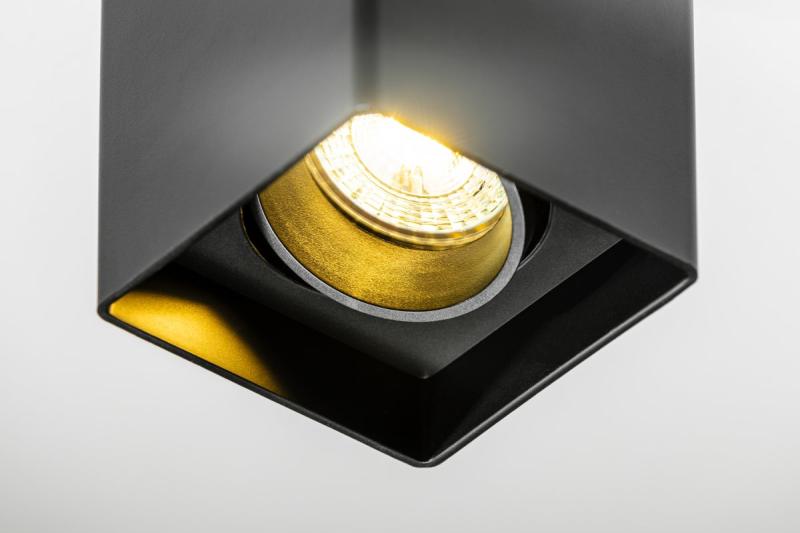 Decor Plafondlamp armatuur RESTO PC 80x80x125mm IP20 max 20W kvadrat črna. 1208963987