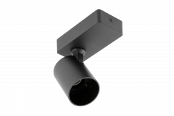 Dekorativna stenska svetilka SANTO aluminij IP20 max. 20W enojna okrogla črna. 1208963993