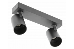 Svetilo za strop SANTO aluminij IP20 max. 20W*2 dvojno okroglo črno. 1208963997