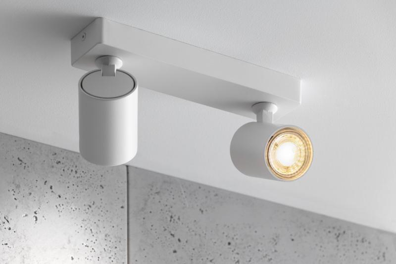 Decor Stropna svetilka SANTO aluminij IP20 max. 20W*2 dvojna okrogla bela. 1208963998