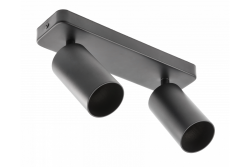 Decor Plafonska svetilka SANTO BIS aluminij IP20 maks. 20W*2 dvojna okrogla črna. 1208963999