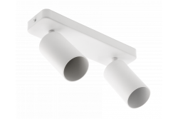 Decor plafondarmatuur SANTO BIS aluminium IP20 max. 20W*2 dubbel rond wit. 1208964000