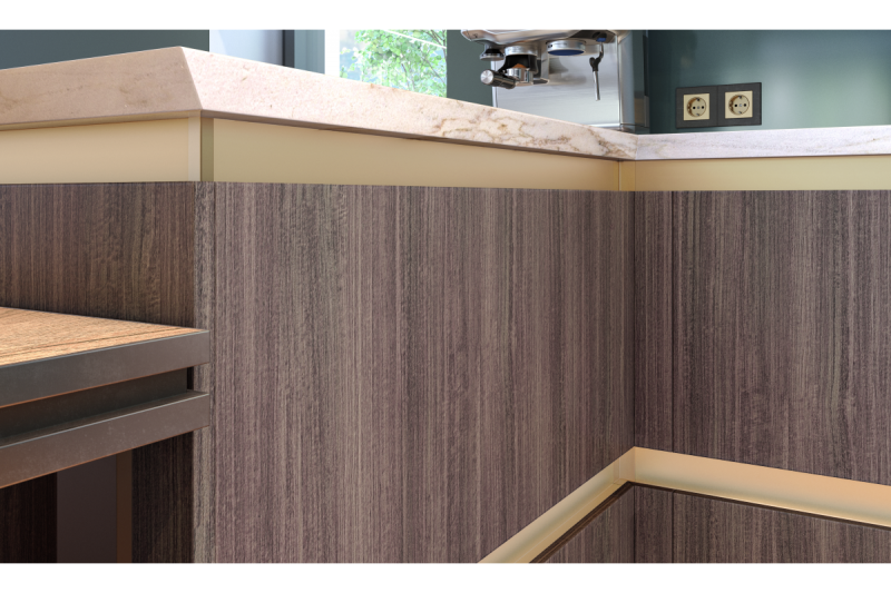 Notranji konektor VELLO profil L, inox, (10 kos./op.) 1208964159