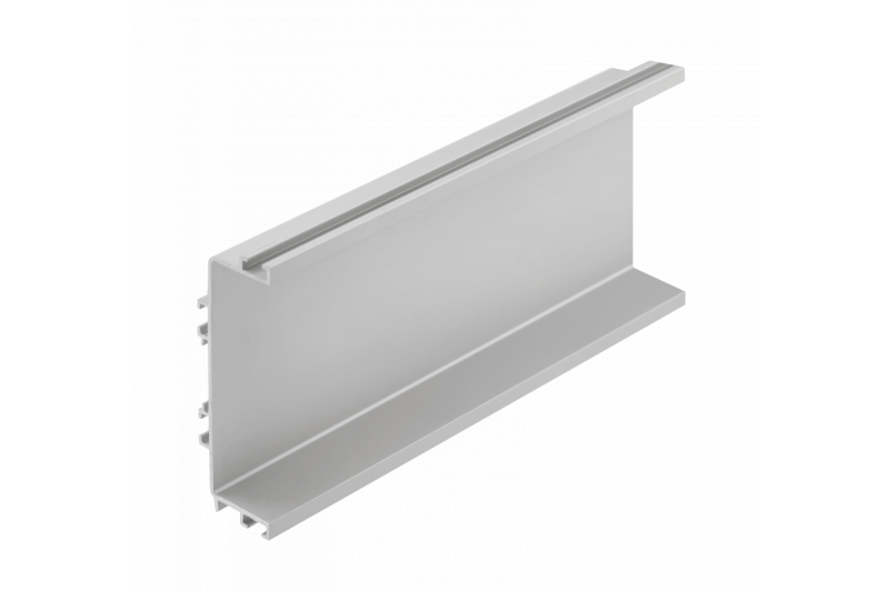 Aluminijasti profil, sistem brez ročajev VELLO z LED funkcijo, C, srebrna barva, dolžina 3 m 1208964208