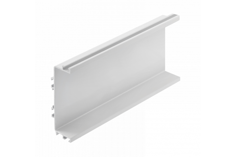 Aluminijasti profil, sistem brez ročaja VELLO z LED funkcijo, C, bel, dolžina 4,10 m 1208964214
