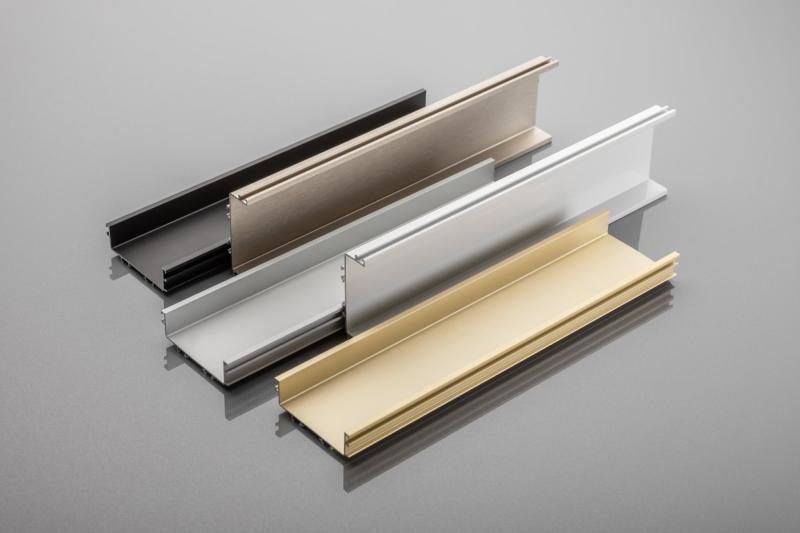 Aluminijasti profil, sistem brez ročaja VELLO z LED funkcijo, C, bel, dolžina 4,10 m 1208964214