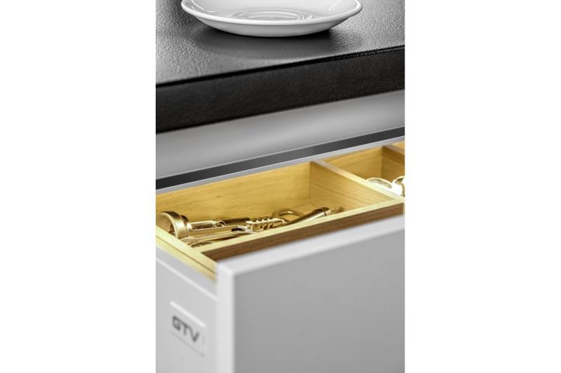 Aluminijasti profil, sistem brez ročajev VELLO z LED funkcijo, L, srebrn, dolžina 3 m 1208964217