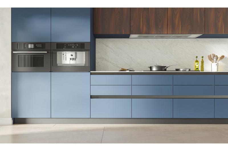 Aluminijasti profil, sistem brez ročajev VELLO z LED funkcijo, L, črna, dolžina 4,10 m 1208964224