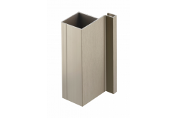 Aluminijasti profil, sistem brez ročaja VELLO, T enostranski, inox, dolžina 3 m 1208964231