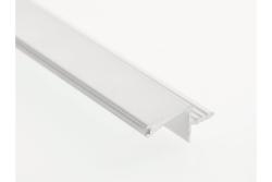 GTV VELLO profil, sistem brez ročaja, venec, L=3000 mm, 18 mm, Al, bela 1208964239