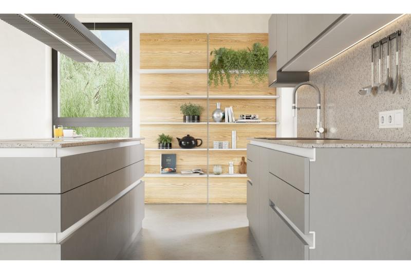 GTV VELLO profil, sistem brez ročaja, venec, L=3000 mm, 18 mm, Al, bela 1208964239