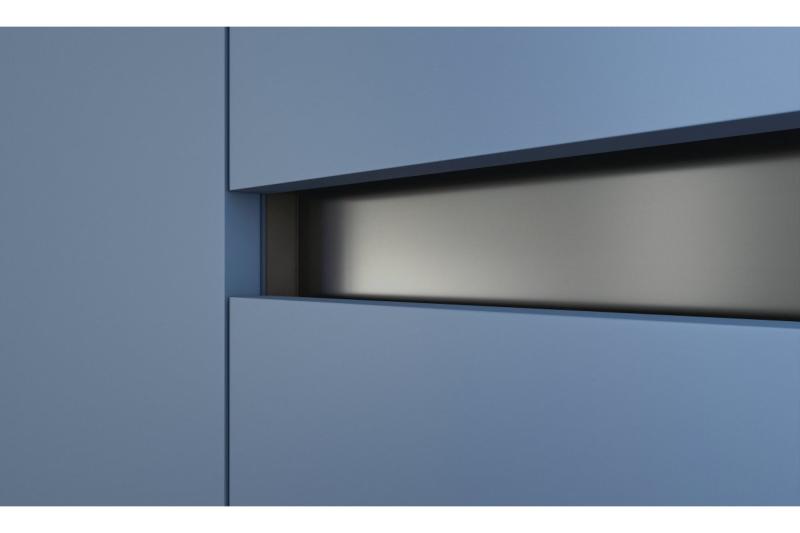 GTV VELLO profil, sistem brez ročajev, ohranjanje, L=3000 mm, 18 mm, Al, črna 1208964240